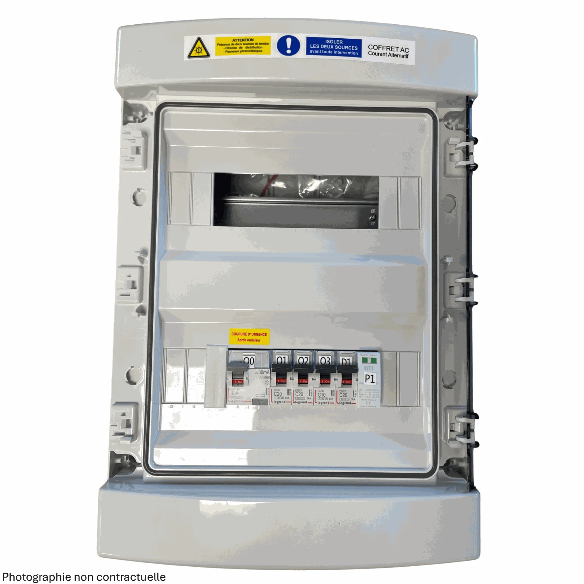 COFFRET AC POUR 1 ONDULEUR MONO 6KVA MAX (diff type B)