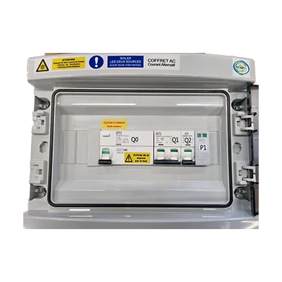 COFFRET AC POUR 1 ONDULEUR MONO 9KVA MAX ( diff type B)