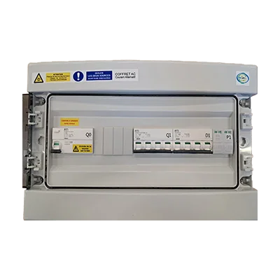 COFFRET AC TRIPHASE, 1 ONDULEUR 15KVA MAX ( diff type B)