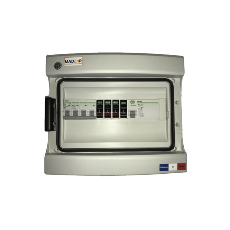 COFFRET AC TRIPHASE, 1 ONDULEUR 15KVA MAX ( diff type B), vue 2