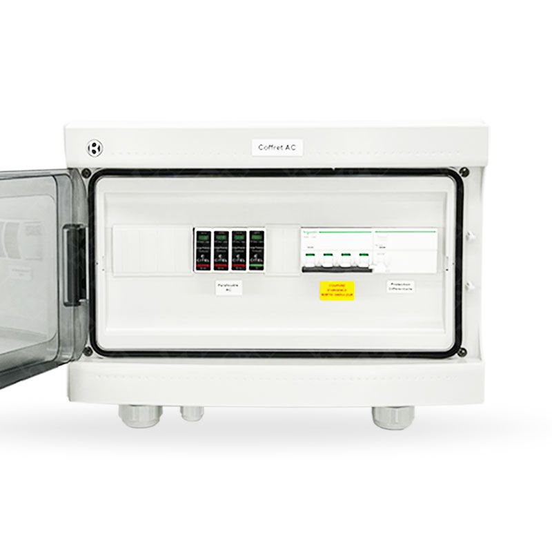 COFFRET AC TRIPHASE, 1 ONDULEUR 15KVA MAX ( diff type B), vue 3