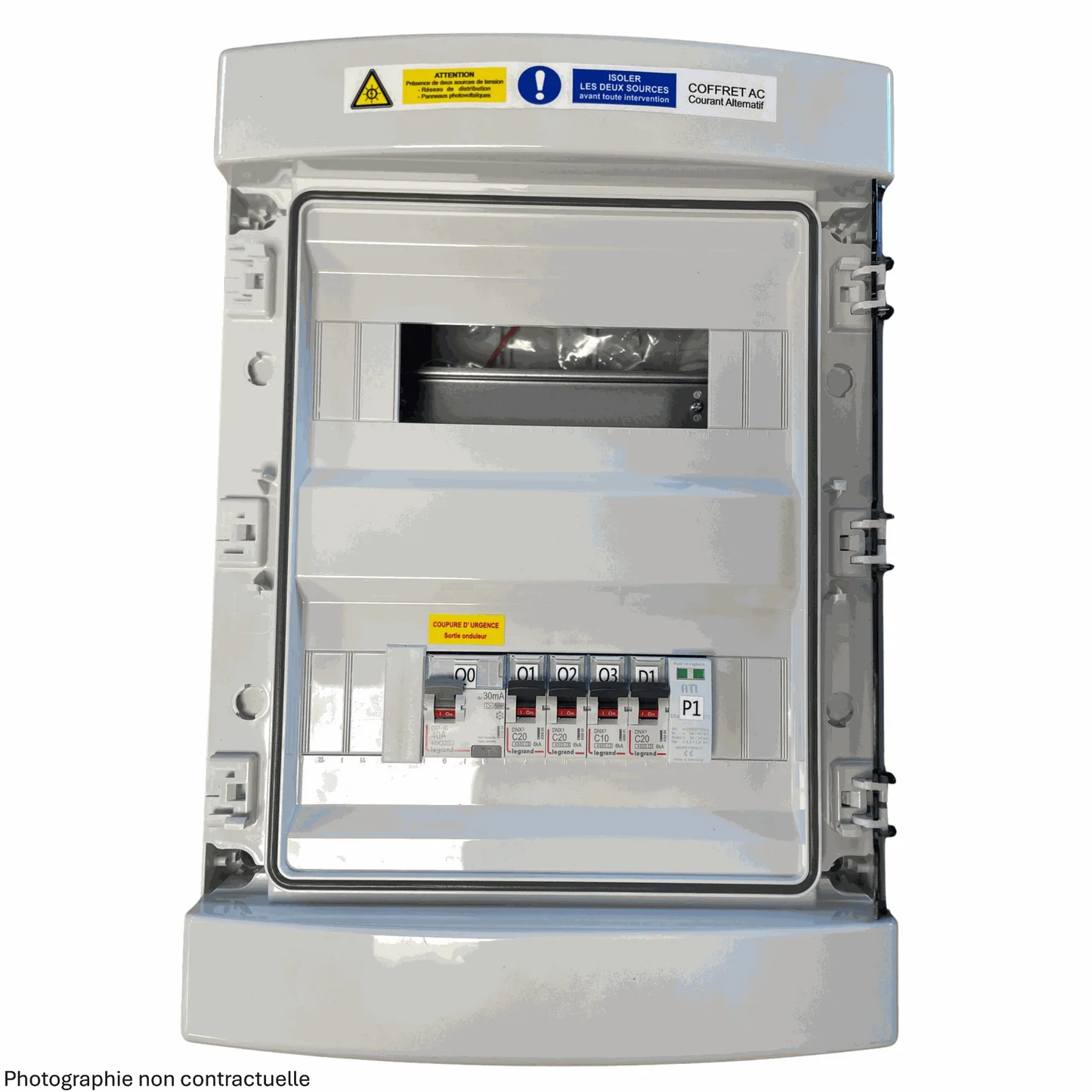 COFFRET AC TRIPHASÉ, 1 ONDULEUR 20KVA MAX, vue 2