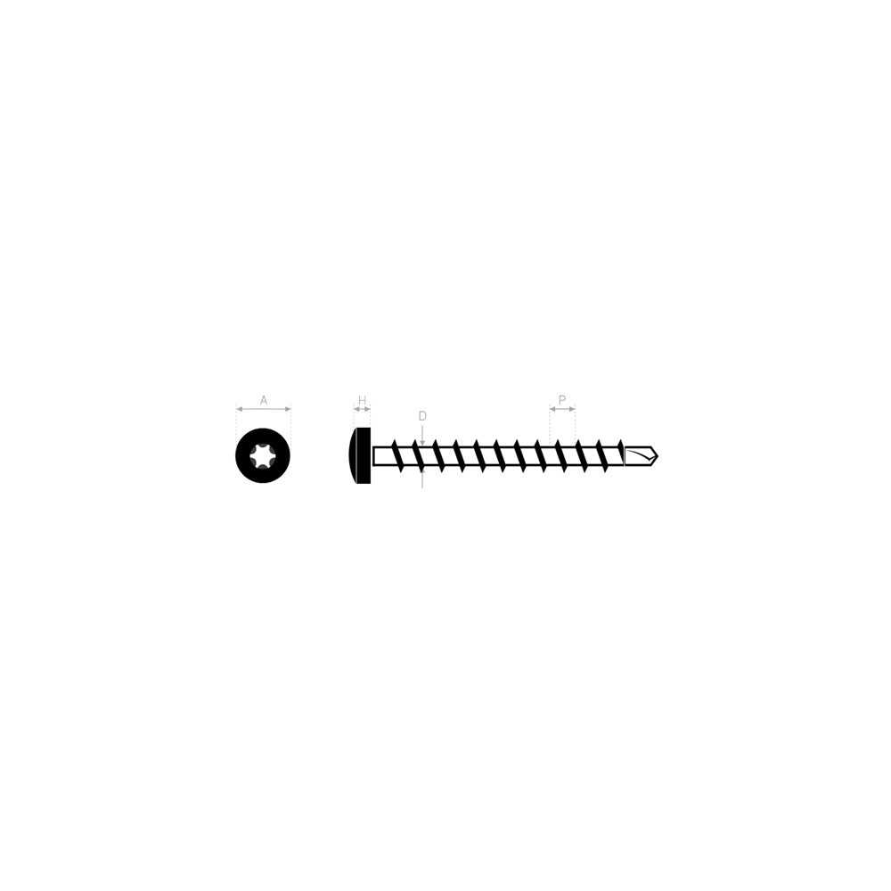 VIS A BOIS AUTO-PERCEUSE 8X60, vue 2