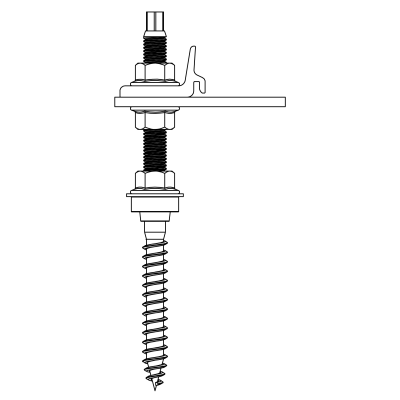 VIS A BOIS M12X200 AVEC CLIMBER, vue 3